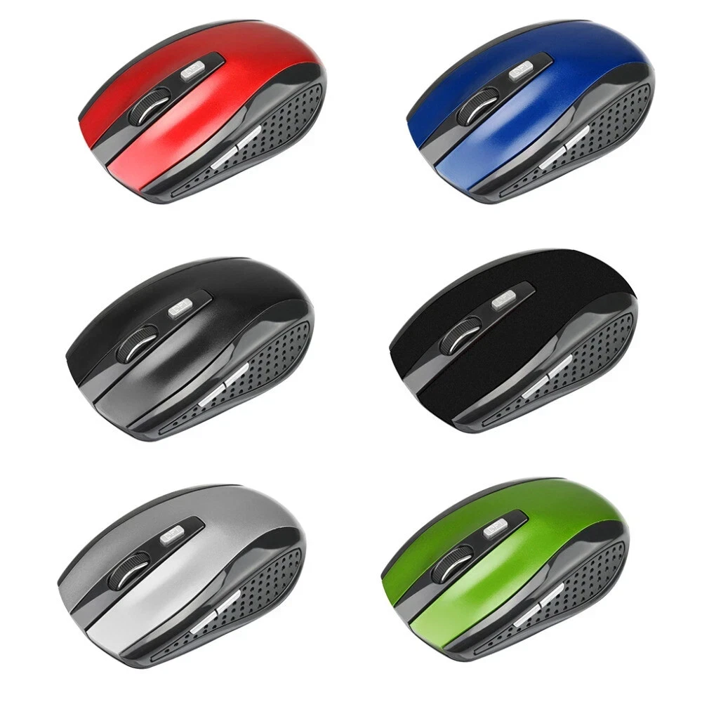 2.4GHz Wireless Optical Mouse with USB Receiver | Adjustable 1600 DPI for PC & Laptop