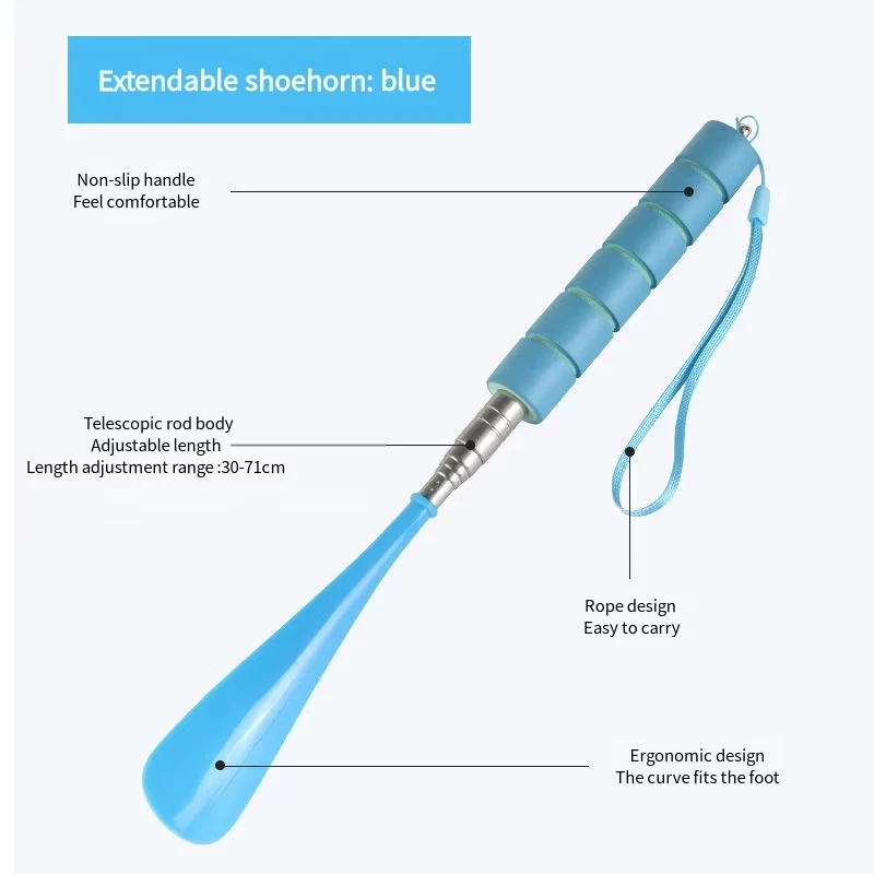 Shoe Horn Extra Long Handle Stainless Steel 28" Handled Metal Shoehorn Horns