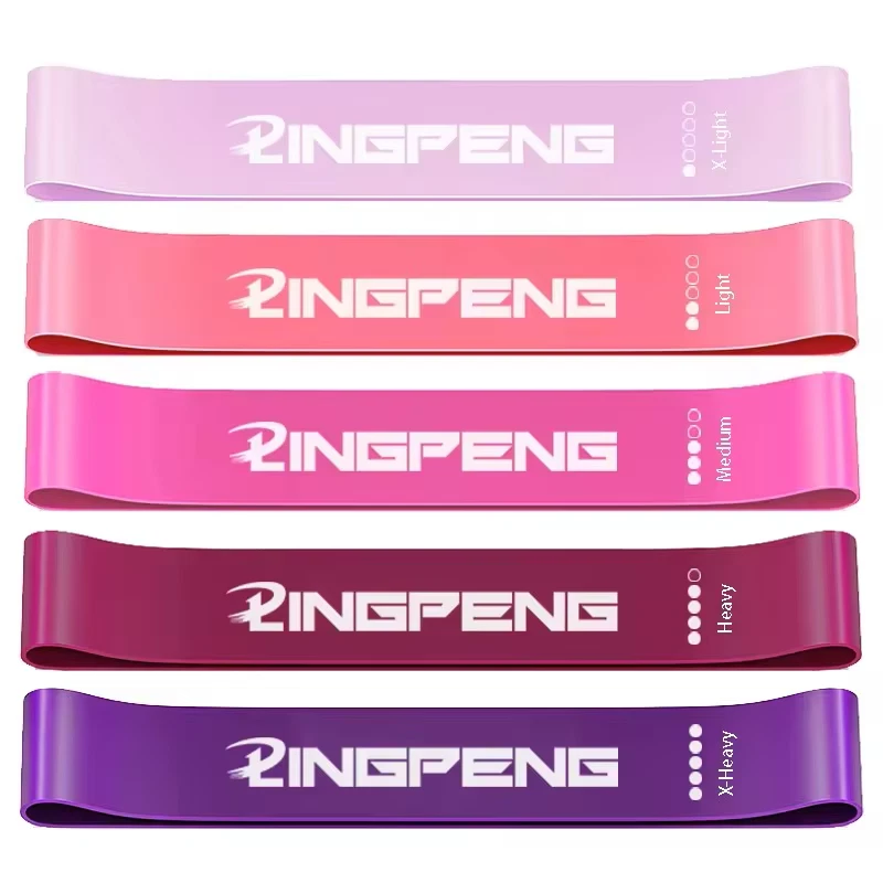 Resistance Bands Set of 5 Loop Exercise Bands for Yoga Fitness Workout Gym