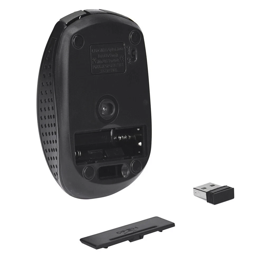 2.4GHz Wireless Optical Mouse with USB Receiver | Adjustable 1600 DPI for PC & Laptop