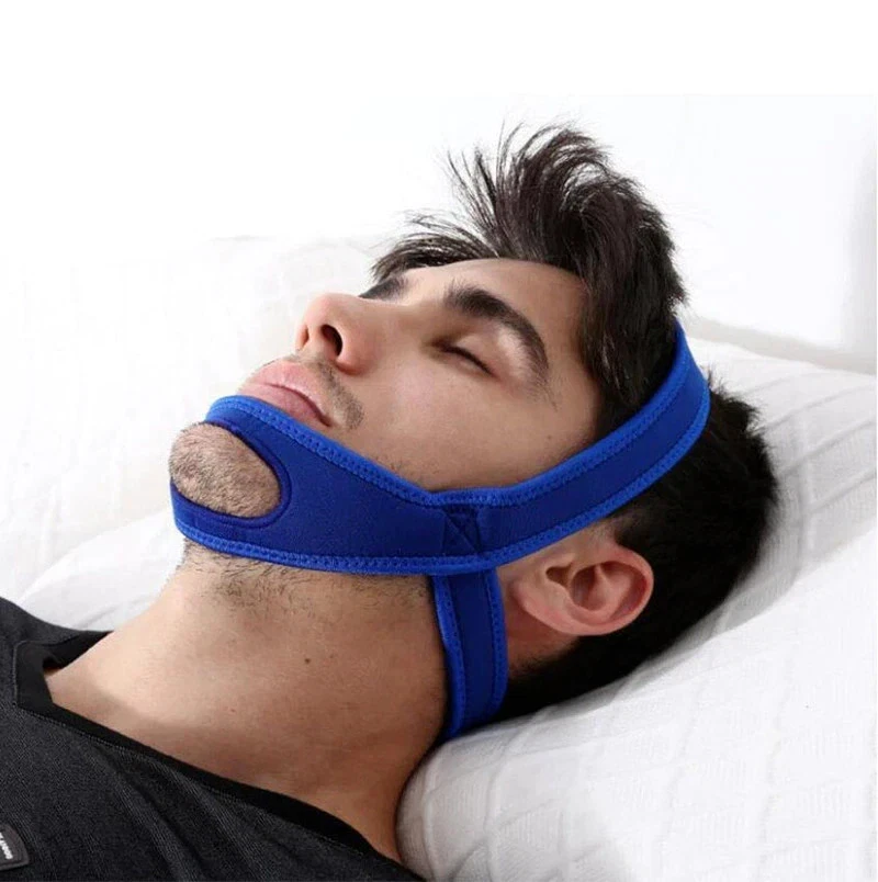 Snore Stop Anti Snoring Chin Strap Sleep Apnea Belt Snoreless Sleep Jaw Solution